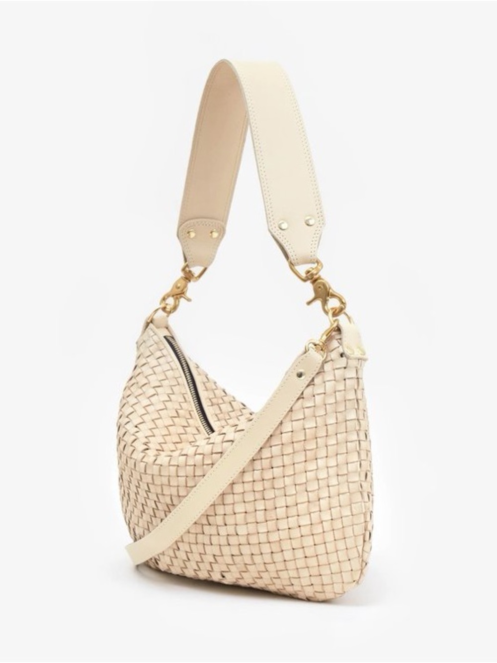 Clare V. Moyen Messenger in buttercream Crossbody Should bag - Picture 2 of 14
